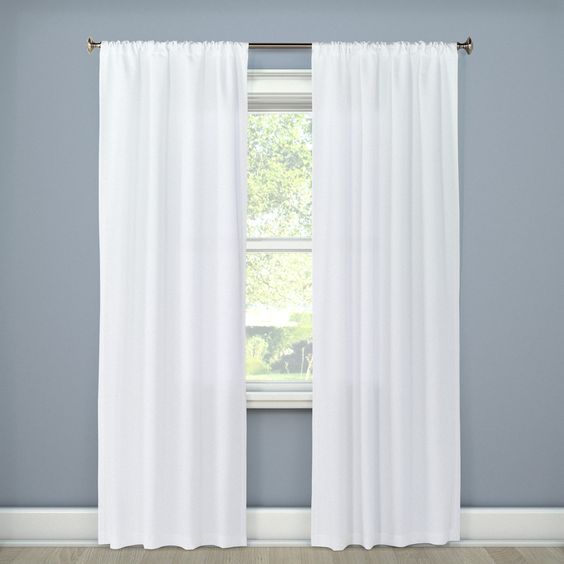 Twill Curtain Panel - Room Essentials